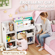 AIYAPLAY Kids Toy Storage Unit & Bookshelf – White image 6