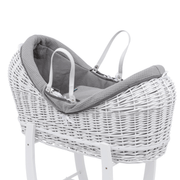 Grey Waffle Moses Basket Bedding Set image 5