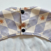 Long Sleeved Baby Bib - Blue Harlequin image 4