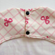 Long Sleeved Baby Bib - Pink Bow image 10