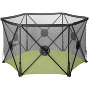 Pop Up and Play Playpen with Securing Lock and Cushioned Guards image 1