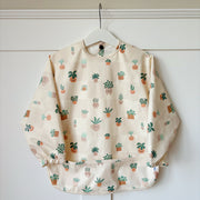 Long Sleeved Baby Bib - Pot Plants image 2