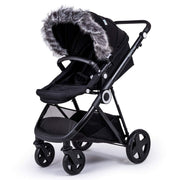 Pram Fur Hood Trim Attachment for Pushchair image 8