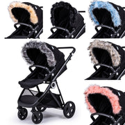 Pram Fur Hood Trim Attachment for Pushchair image 1