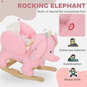 AIYAPLAY Elephant Rocking Toy with Sound – Pink (18–36 Months) image 3