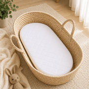 Quilted Moses Basket Mattress 66 x 28 x 3 cm image 1