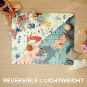 AIYAPLAY Dinosaur-Themed Baby Play Mat – Double-Sided, Foldable, 177 x 146 cm image 3