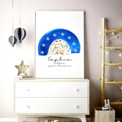 Rainbow Nursery Wall Art Print