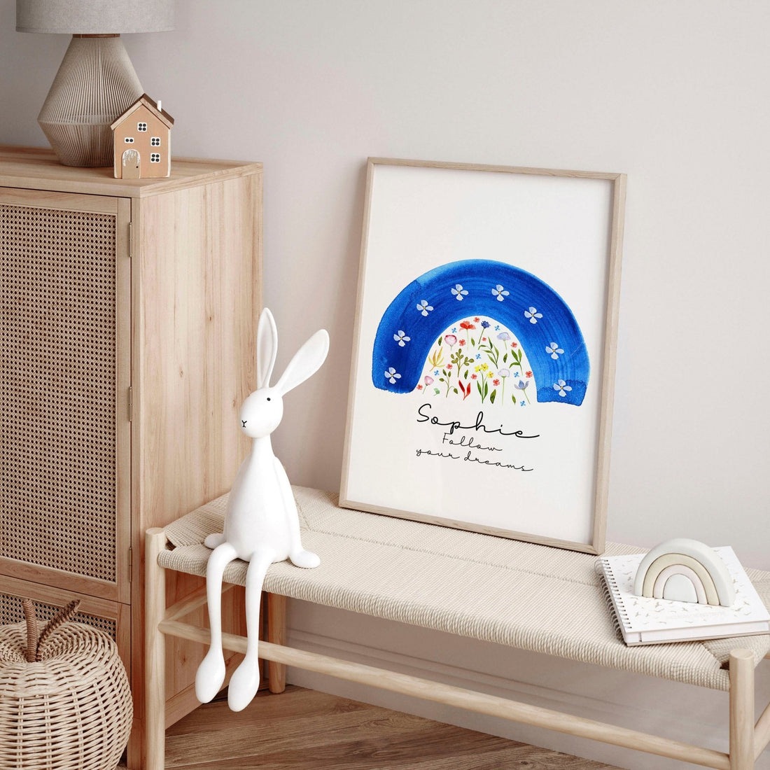 Rainbow Nursery Wall Art Print