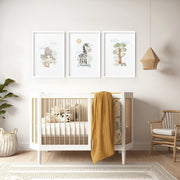 Safari Nursery Wall Art Prints – Set of 3 image 1