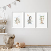 Safari Nursery Wall Art Prints – Set of 3 image 4