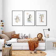Safari Nursery Wall Art Prints – Set of 3 image 7