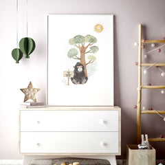 Safari Nursery Wall Art Prints – Set of 3
