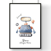Robot & Space Nursery Wall Art Print image 3