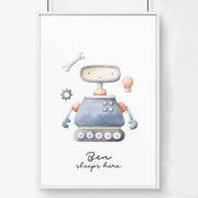 Robot & Space Nursery Wall Art Print image 4