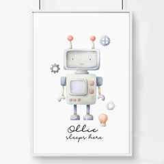 Space Nursery Wall Art Print