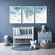 Space Nursery Wall Art Prints – Set of 3 image 2