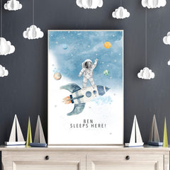 Space Nursery Wall Art Prints – Set of 3