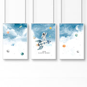 Space Nursery Wall Art Prints – Set of 3 image 9