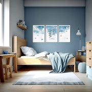 Space Nursery Wall Art Prints – Set of 3 image 3