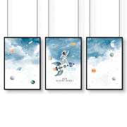 Space Nursery Wall Art Prints – Set of 3 image 10