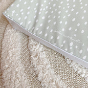 Anti-Roll Wedge Changing Mat - Sage Green Spotty Print image 5