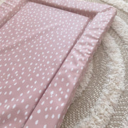 Standard Changing Mat - Dusky Pink Spots Print image 6