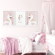 Swan Nursery Wall Art Prints – Set of 3 image 6
