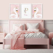 Swan Nursery Wall Art Prints – Set of 3 image 7