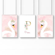 Swan Nursery Wall Art Prints – Set of 3 image 11