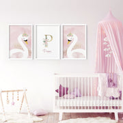 Swan Nursery Wall Art Prints – Set of 3 image 2