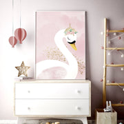 Swan Nursery Wall Art Prints – Set of 3 image 8