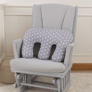 Twin Pregnancy Nursing Pillow - White Stars image 1