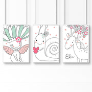 Personalised Unicorn Nursery Wall Art Print image 9