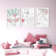 Personalised Unicorn Nursery Wall Art Print image 2