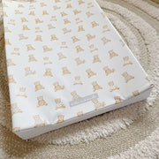 Anti-Roll Wedge Baby Changing Mat - Teddy Bears print image 4