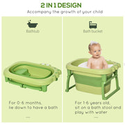 2-in-1 Foldable Baby Bath & Toddler Bathtub image 1