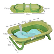 Crocodile Foldable Baby Bath with Cushion image 3