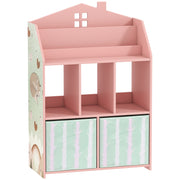 AIYAPLAY Kids Bookshelf & Storage Unit – Pink image 9