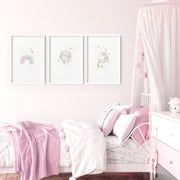 Unicorn Nursery Wall Art Prints – Set of 3 image 5