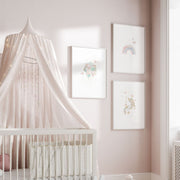 Unicorn Nursery Wall Art Prints – Set of 3 image 4