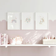 Unicorn Nursery Wall Art Prints – Set of 3 image 8