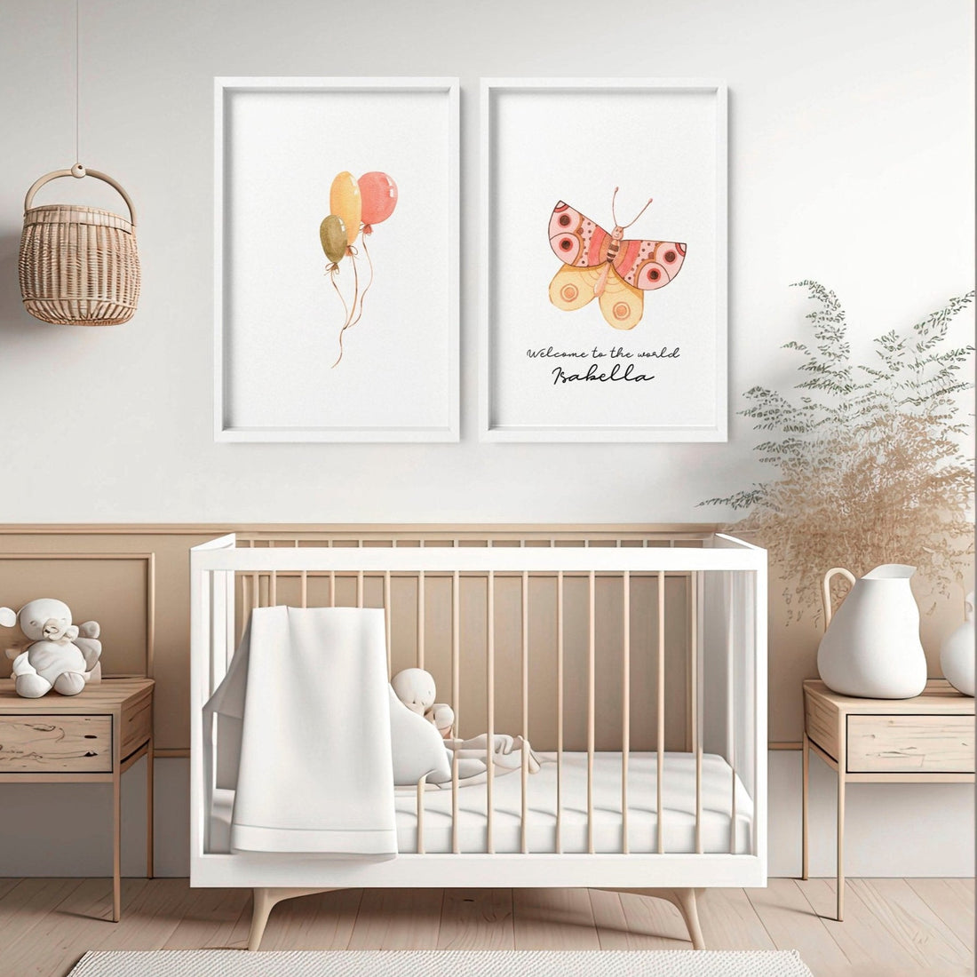 Framed Nursery Wall Art Prints – Set of 2