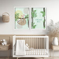 Sloth Nursery Wall Art Prints – Set of 2