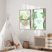 Sloth Nursery Wall Art Prints – Set of 2 image 6
