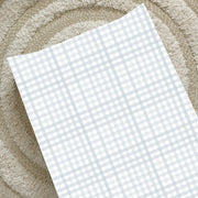 Anti-Roll Wedge Changing Mat - Baby Blue Gingham image 1