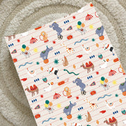 Anti-Roll Wedge Baby Changing Mat - Circus image 1