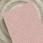 Anti-Roll Wedge Changing Mat - Dusky Pink Spotty Print image 1