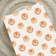 Anti-Roll Wedge Changing Mat - Lion Print image 1