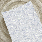 Anti-Roll Wedge Changing Mat - Blue Ocean Waves Print image 1